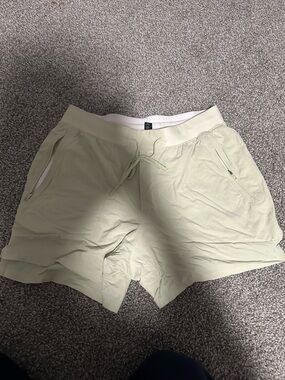 lululemon athletica Light Sage Men's Athletic Drawstring Shorts